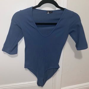 three quarter sleeve bodysuit
